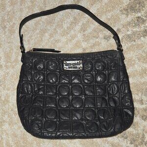 Kate Spade Geometric Quilted Nylon Shoulder Bag Like New
